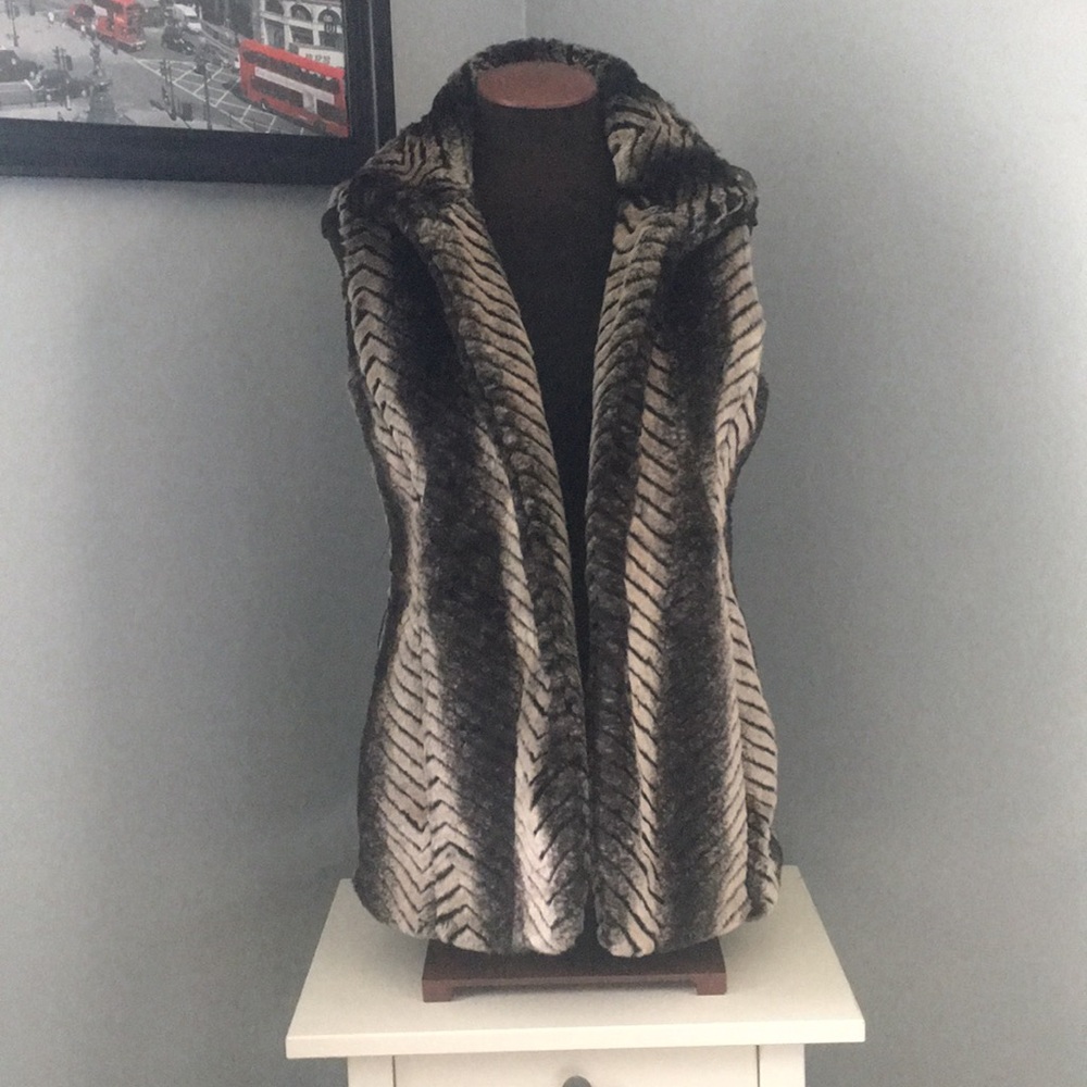 Faux fur vest